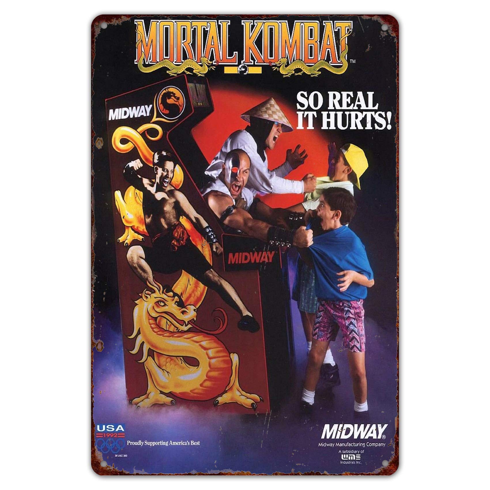 Arcade X - Tinnen bord 8