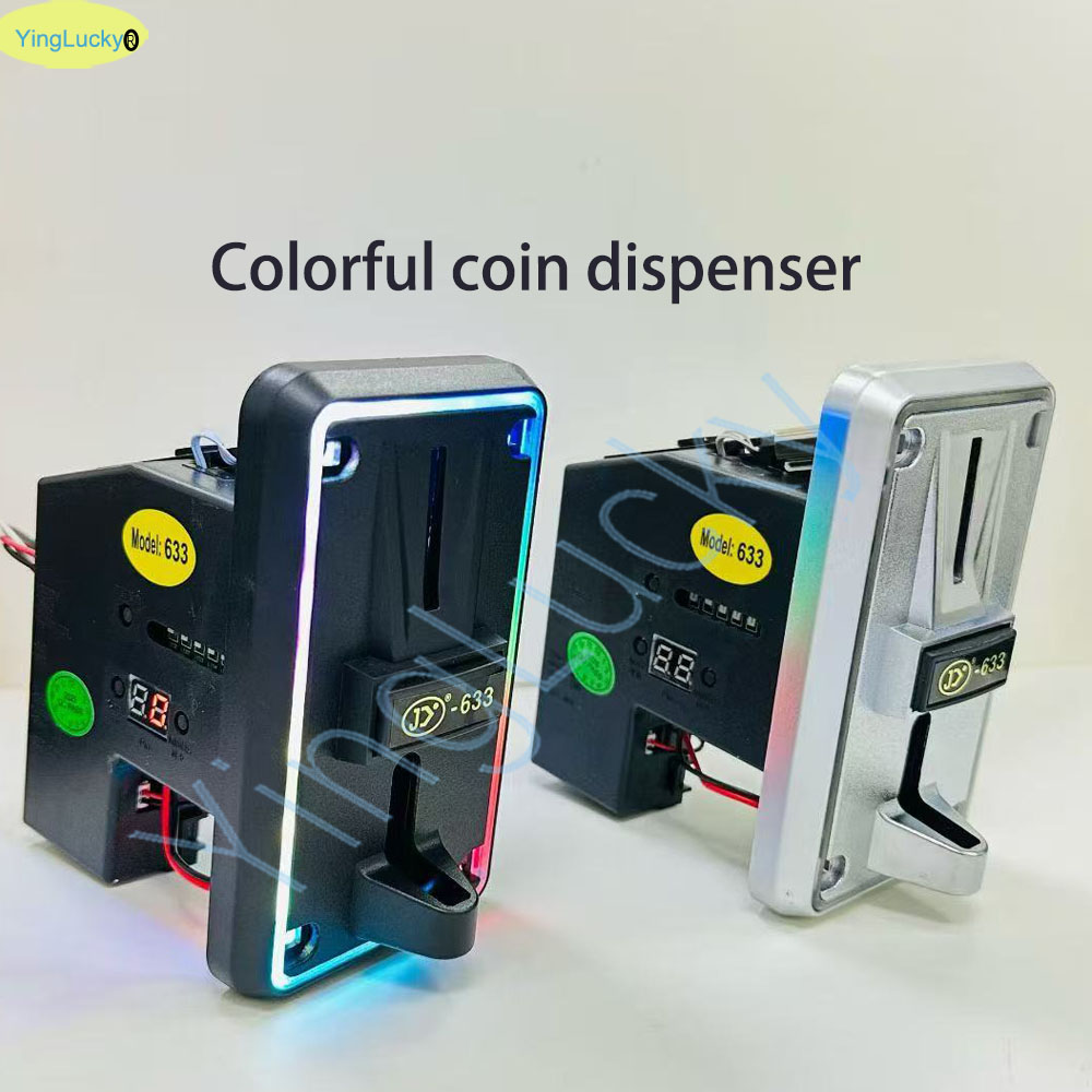 Arcade Vending Machine - Kleurrijke LED Multi Coin Acceptor Coin