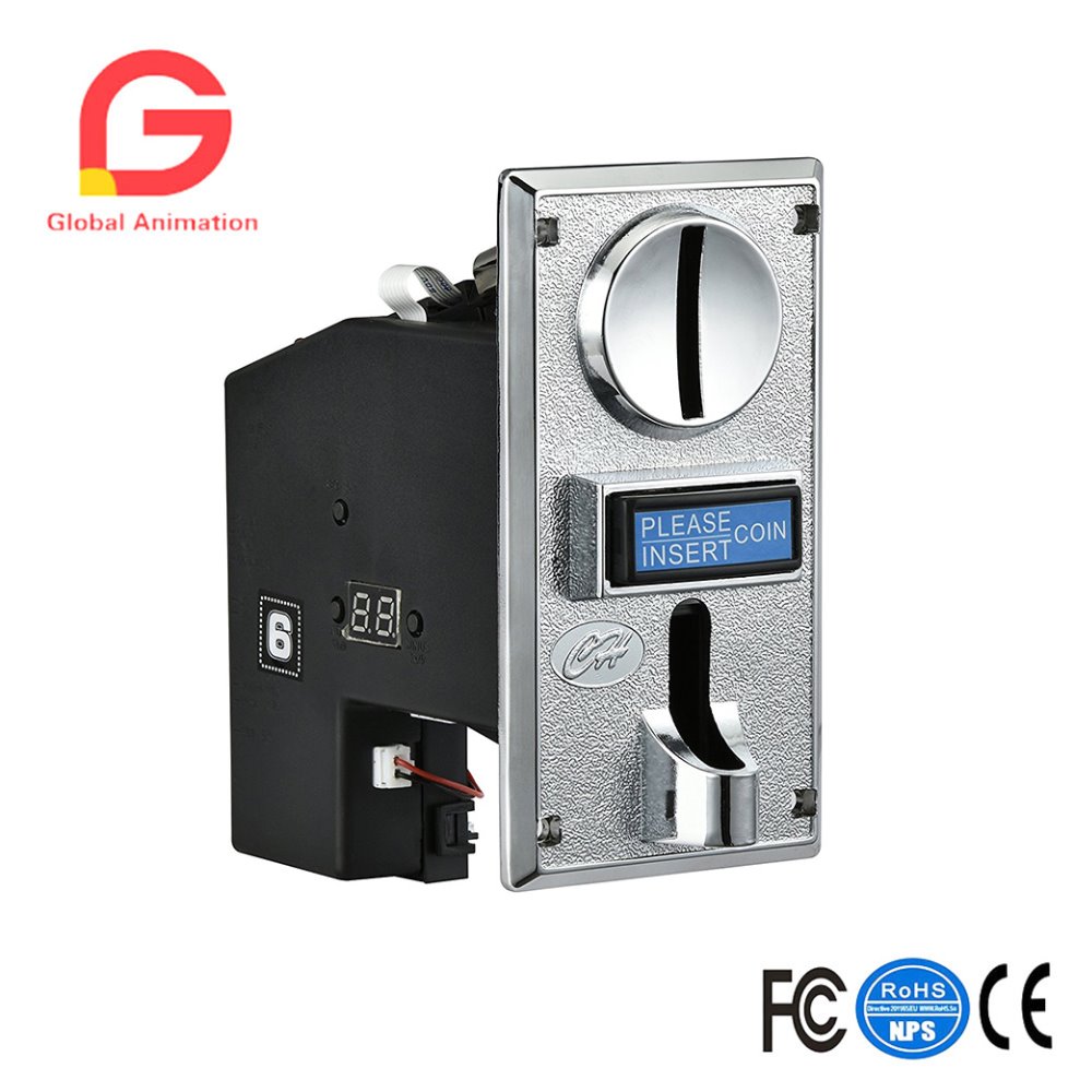 Arcade Games And Vending - CH-924, 4-munt mech-acceptor voor automaat, muntautomaat,