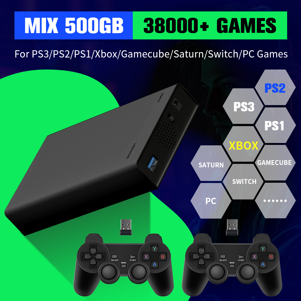 Arcade X - 500G Game Hard Drive Met 38000+Games