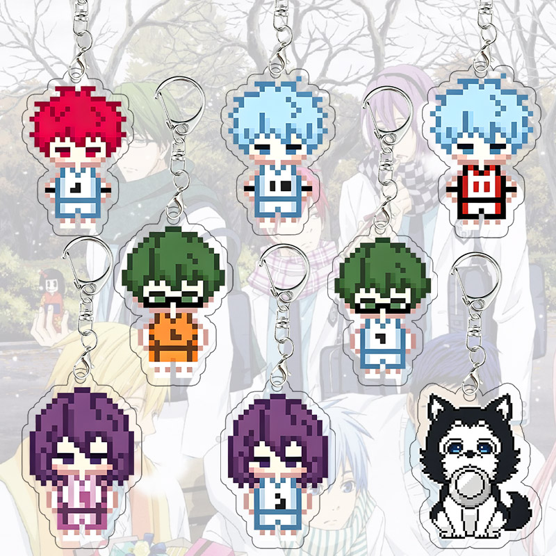 Basketball Arcade Game - Kuroko's Basketball Pixel Art Acryl sleutelhanger