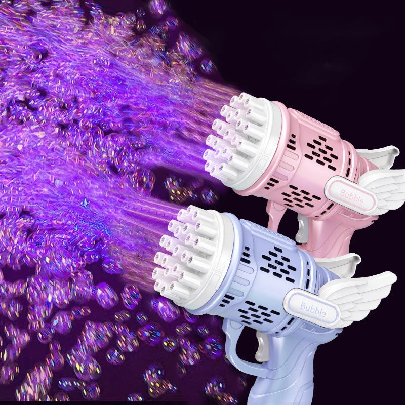 Bubble Gum Machine - Bubble Gun Kinderspeelgoed Raket 32-gaten Zeepbellen