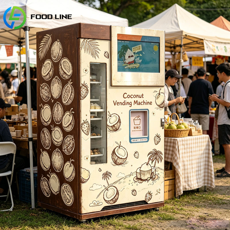 Automatische kokosnootschaafma - Open Vending Machine recensie en prijs